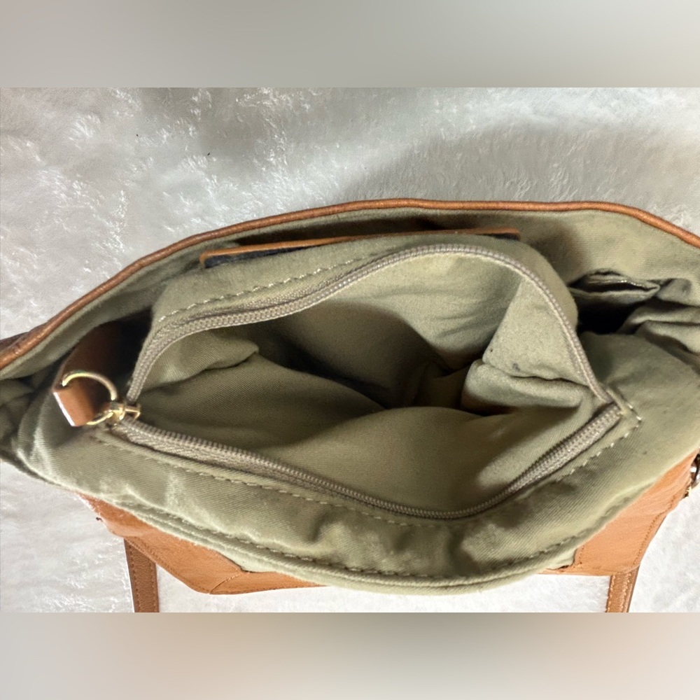 Margot Classic Soft Brown Leather Boho Crossbody Bag & Adjustable Shoulder Strap - Picture 6 of 13